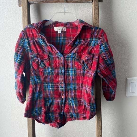 Red flannel - quarter sleeve - Picture 1 of 3
